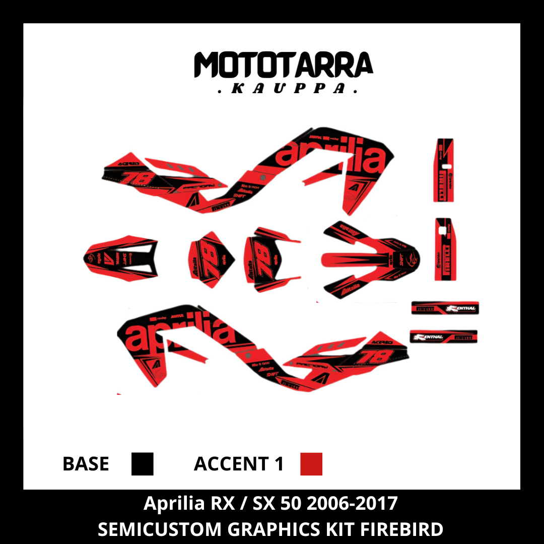 Aprilia RX / SX 50 2006-2017 FIREBIRD Sticker Set