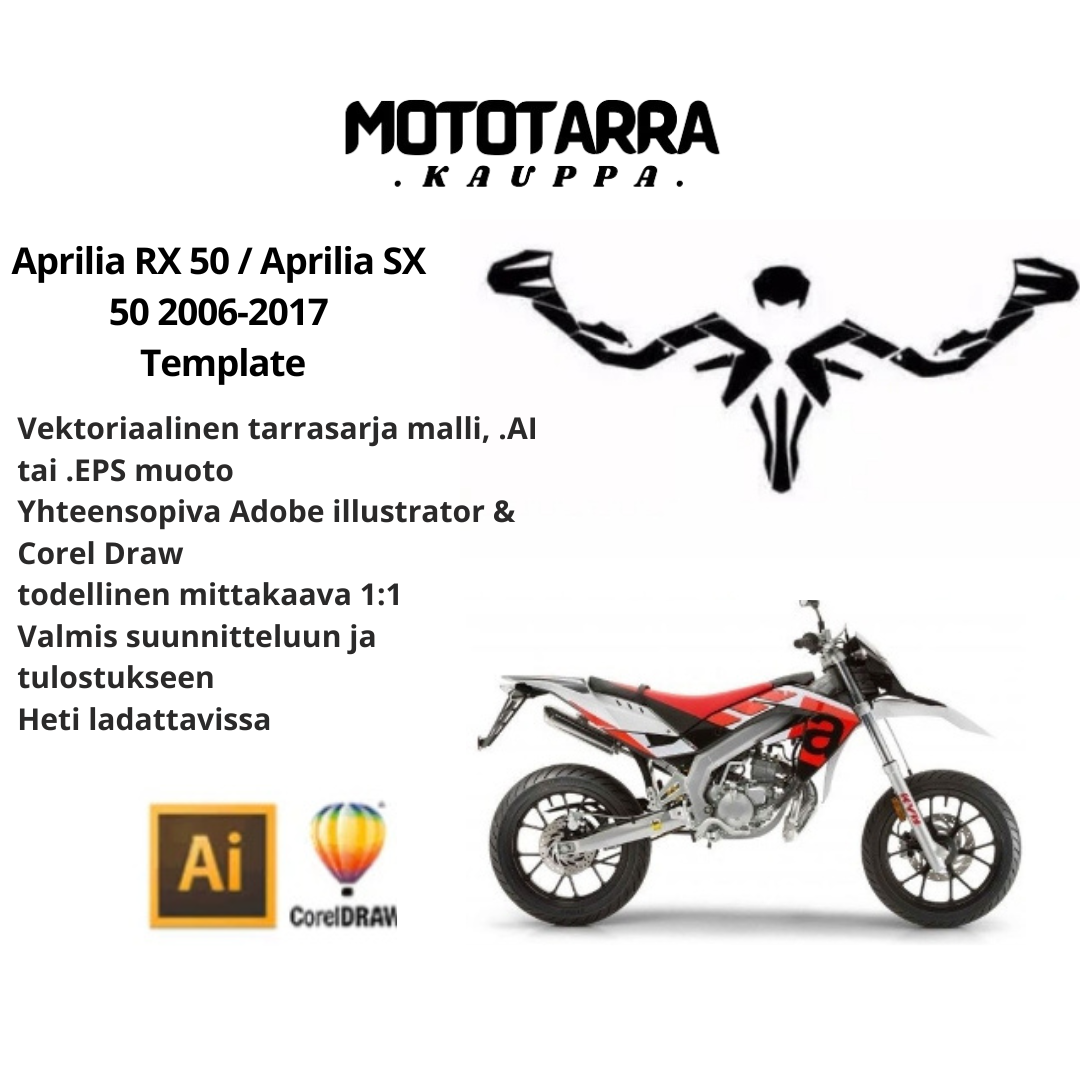 Aprilia RX 50 / Aprilia SX 50 2006-2017 Template