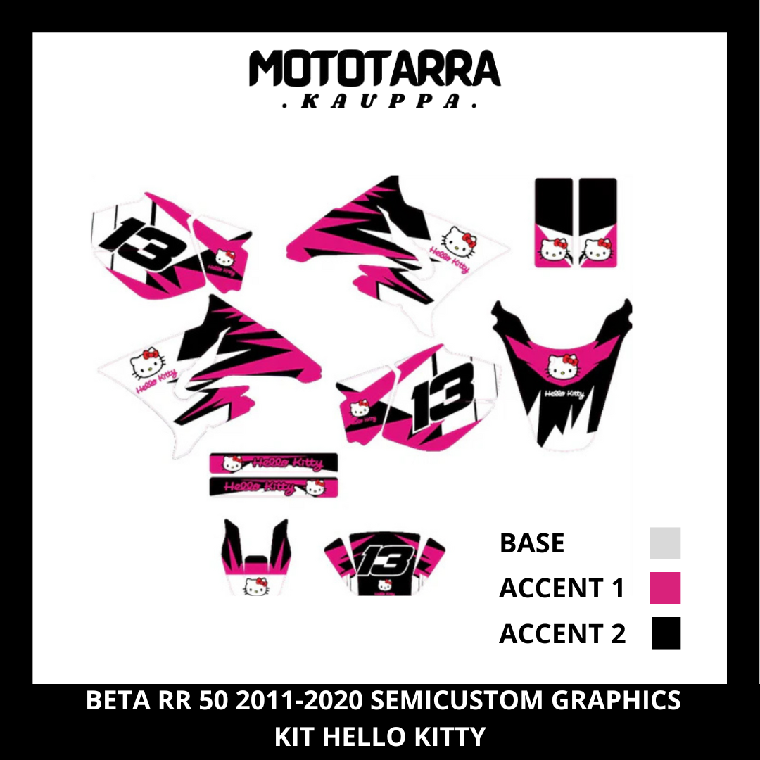 Yamaha DT 50 HELLO KITTY Sticker Set