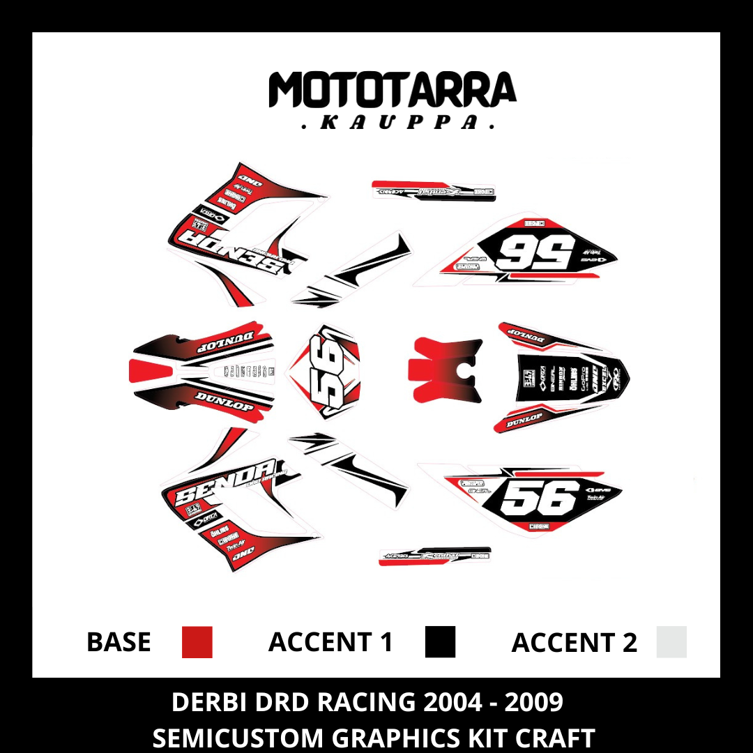 Derbi DRD Racing 2004 - 2009 CRAFT Sticker set