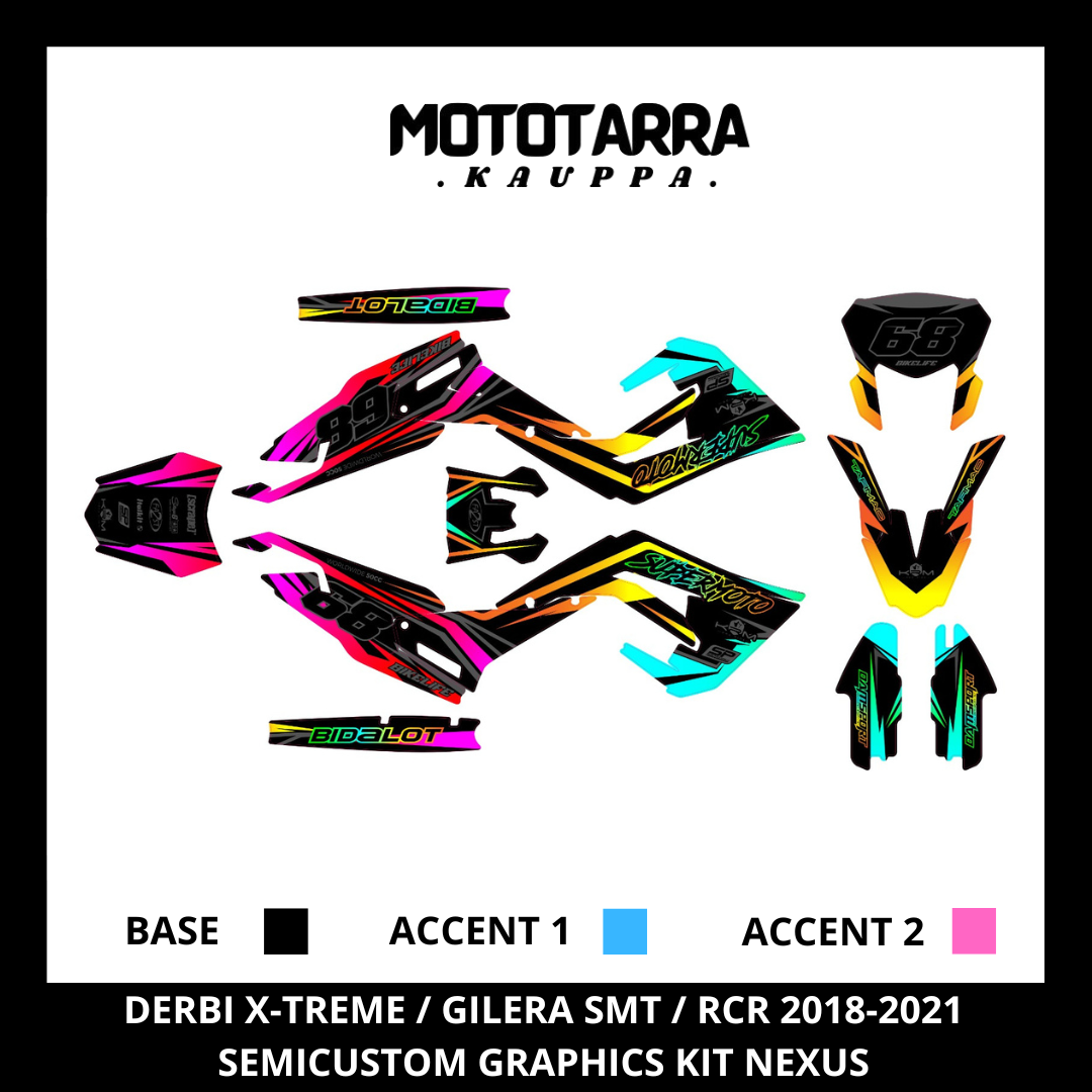 Derbi X-treme / Gilera SMT / RCR 2018-2021 NEXUS Sticker Kit