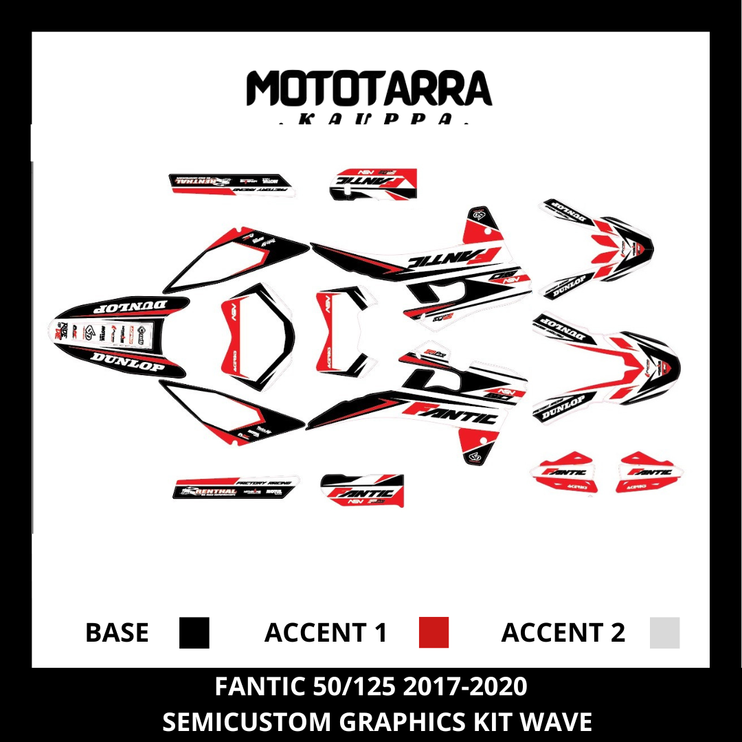 Fantic 50/125 2017-2020 WAVE Sticker set