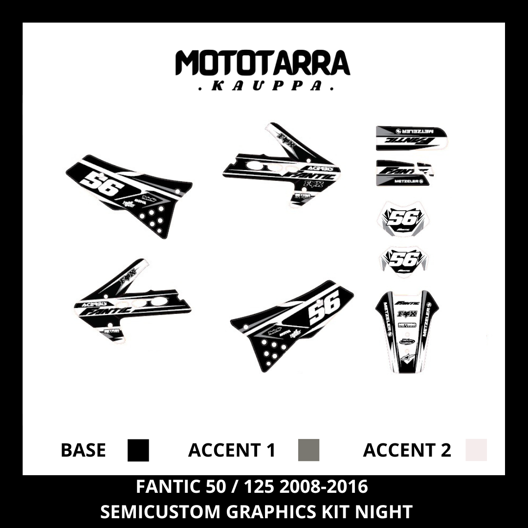 Fantic 50 / 125 2008-2016 NIGHT Tarrasarja