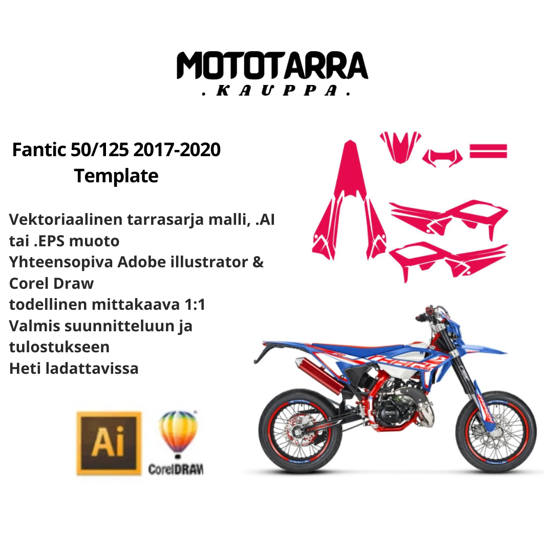 Beta RR 50-125 Track Motard 2020-2023 Datei/Vorlage