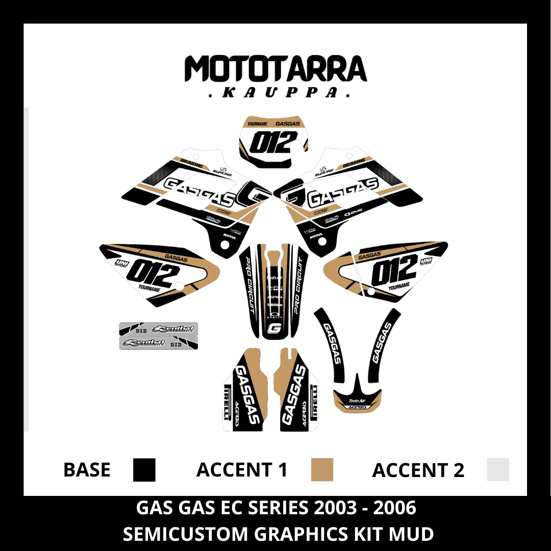 Gas Gas EC Series 2003-2006 Graphic kit