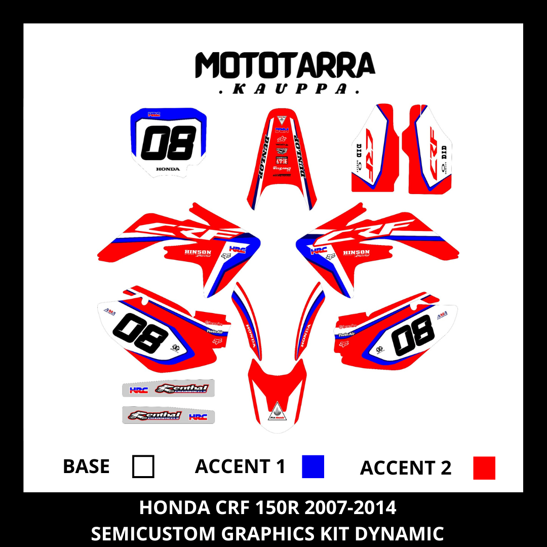 Honda CRF 150R 2007-2014 Graphic kit