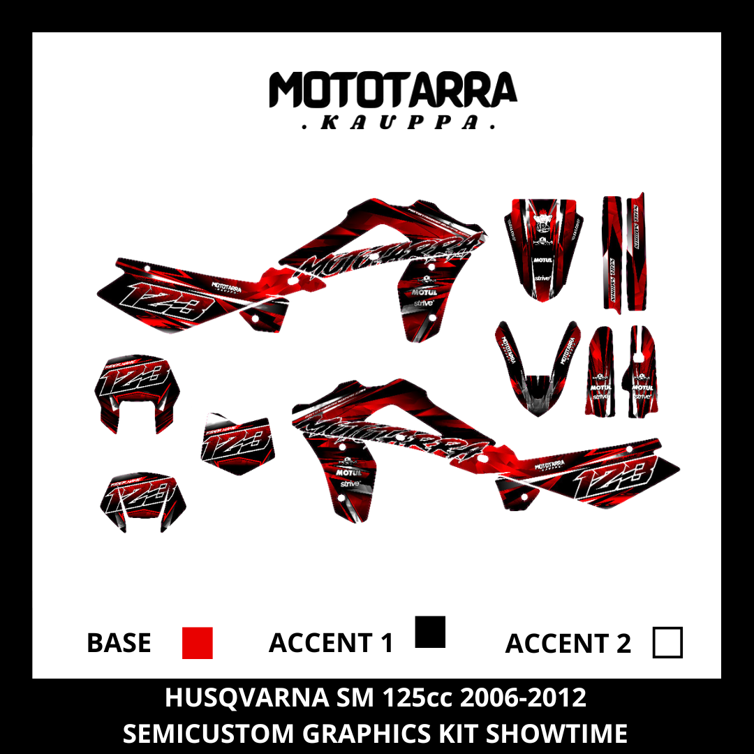 Husqvarna SM 125cc 2006-2012 SHOWTIME Sticker set