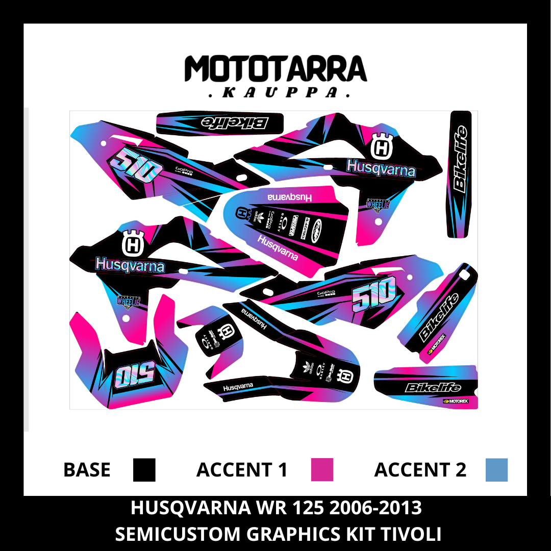 Husqvarna WR 125 20082013 Graphic kit mototarrakauppa