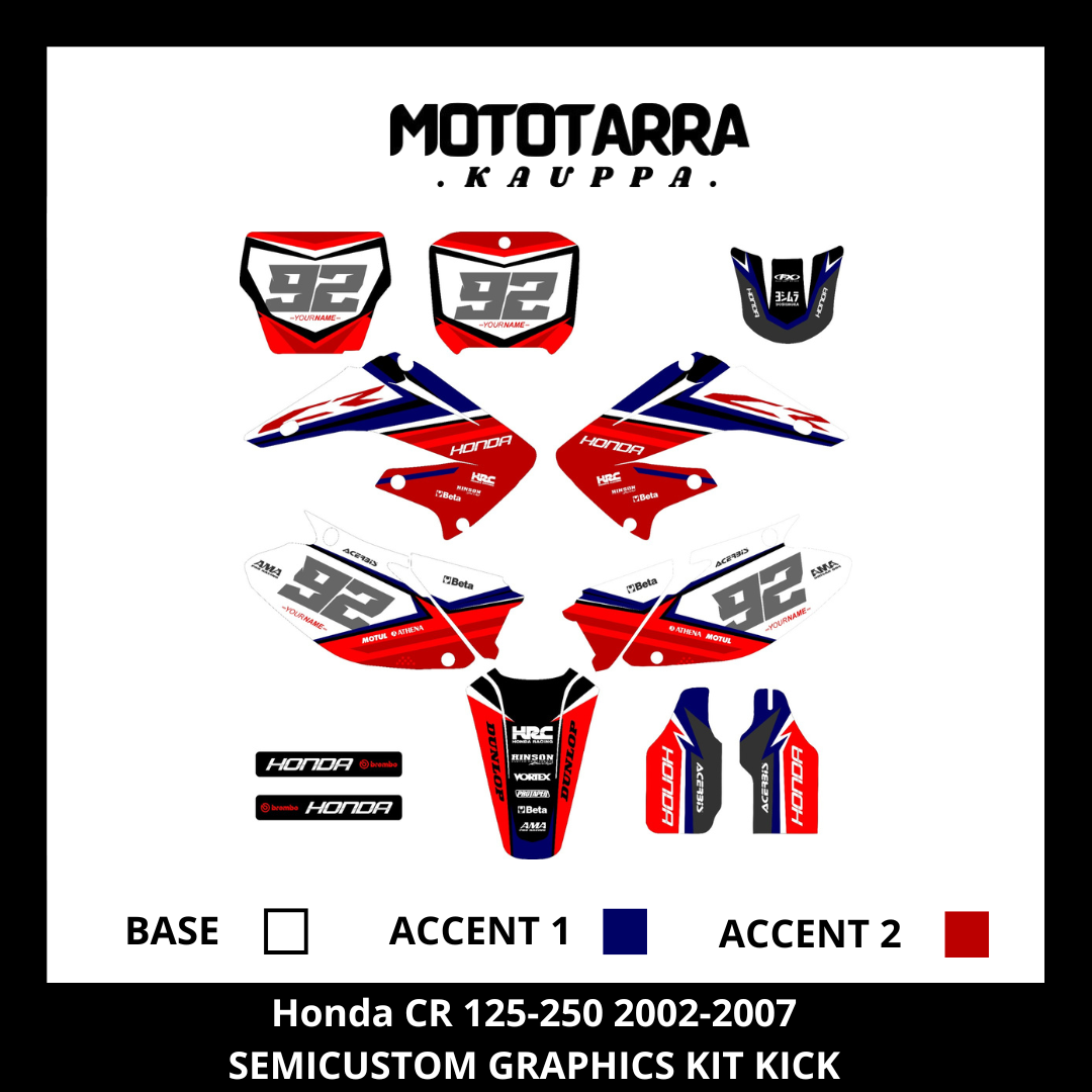 Honda CR 125-250 2002-2007 KICK tarrasarja