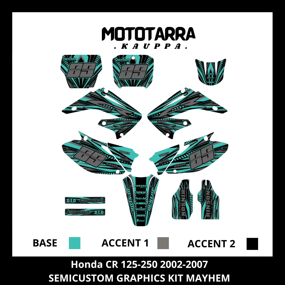 Honda CR 125-250 2002-2007 Graphic kit