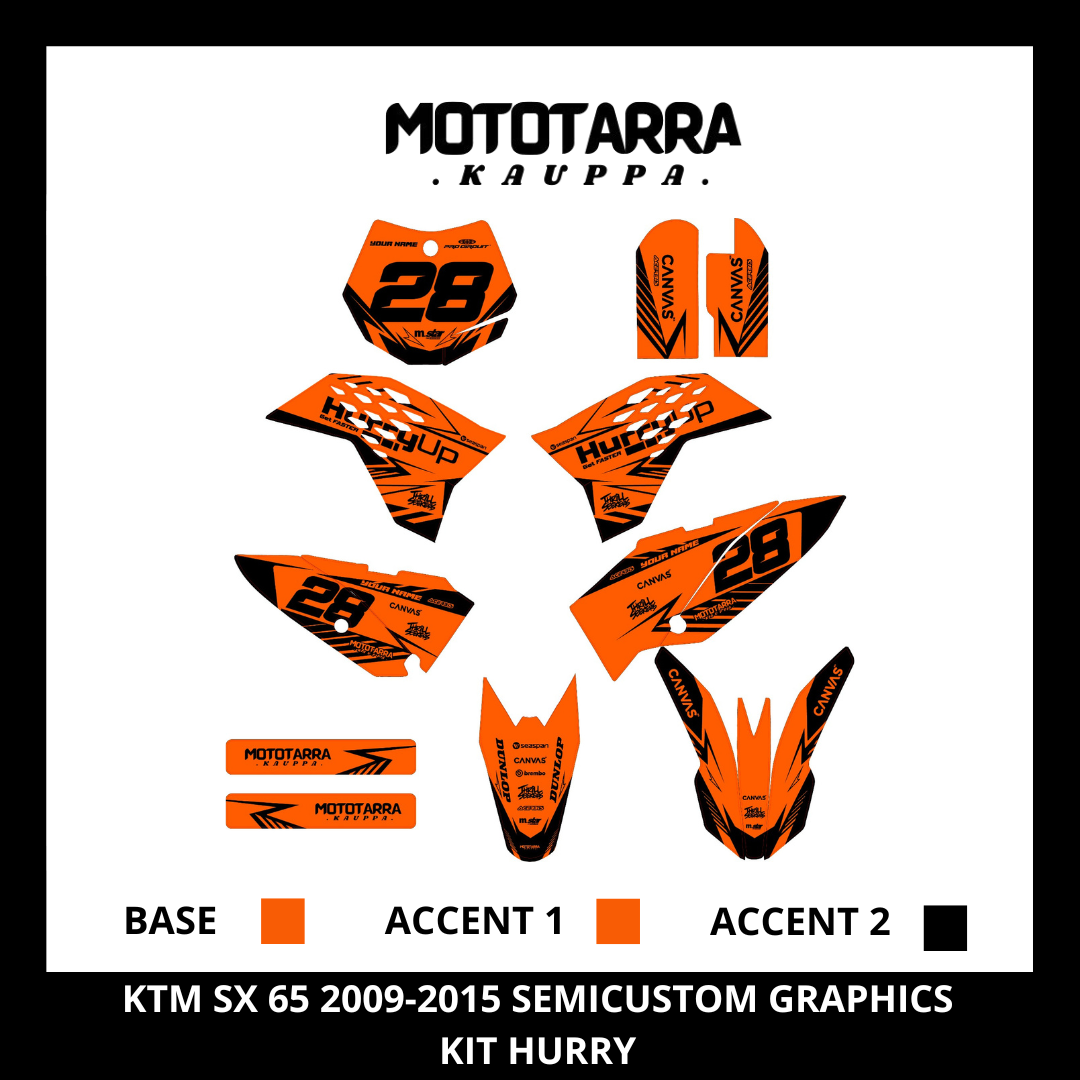 KTM SX 65 2009-2015 HURRY ORANGE Tarrasarja