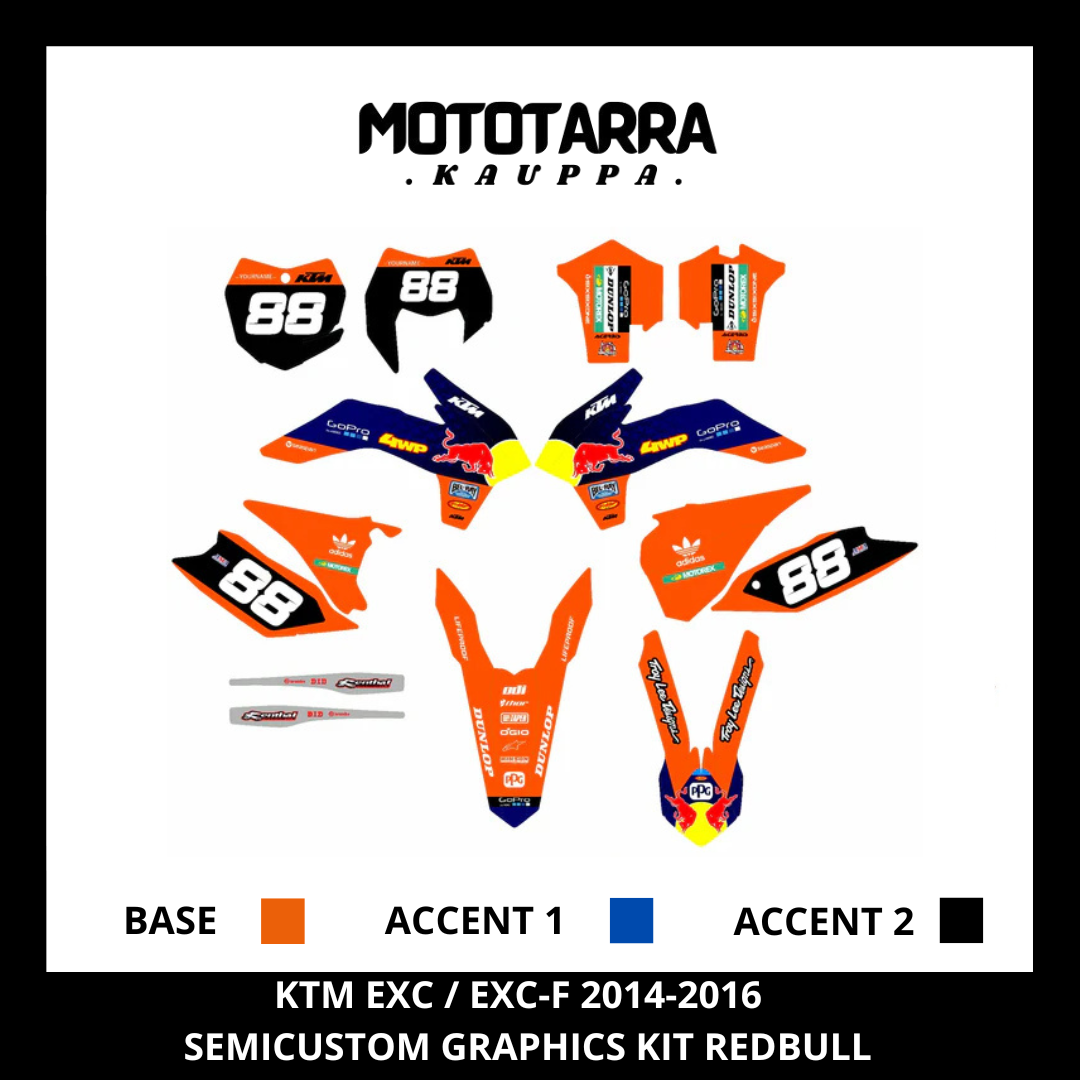 KTM EXC / EXC-F 2014-2016 REDBULL Tarrasarja