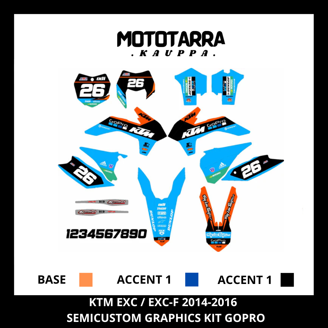 KTM EXC / EXC-F 2014-2016 GOPRO Tarrasarja