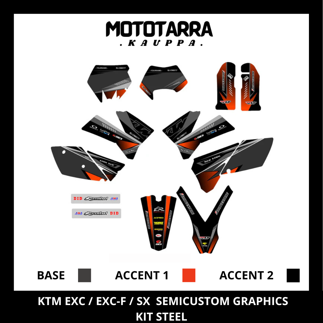 KTM EXC / EXC-F 2005-2007 STEEL Tarrasarja