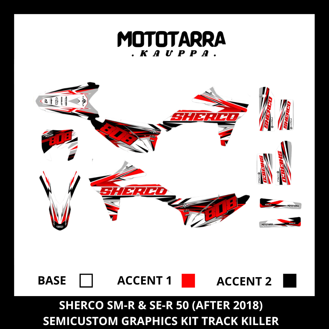Sherco SM-R & SE-R 50 (2018 Jälkeen) TRACK KILLER Tarrasarja