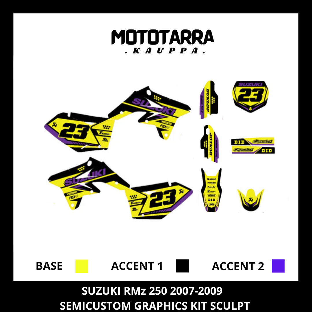 Suzuki RMz 250 2007-2009 SCULPT Tarrasarja