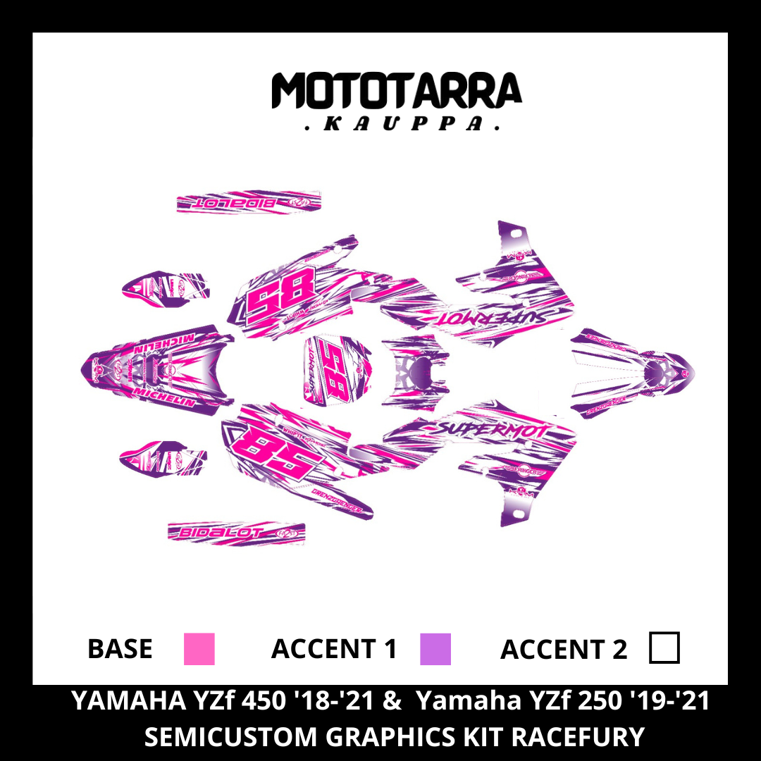 YAMAHA YZf 450 2018-2021 & Yamaha YZf 250 2019-2021 RACEFURY Tarrasarja