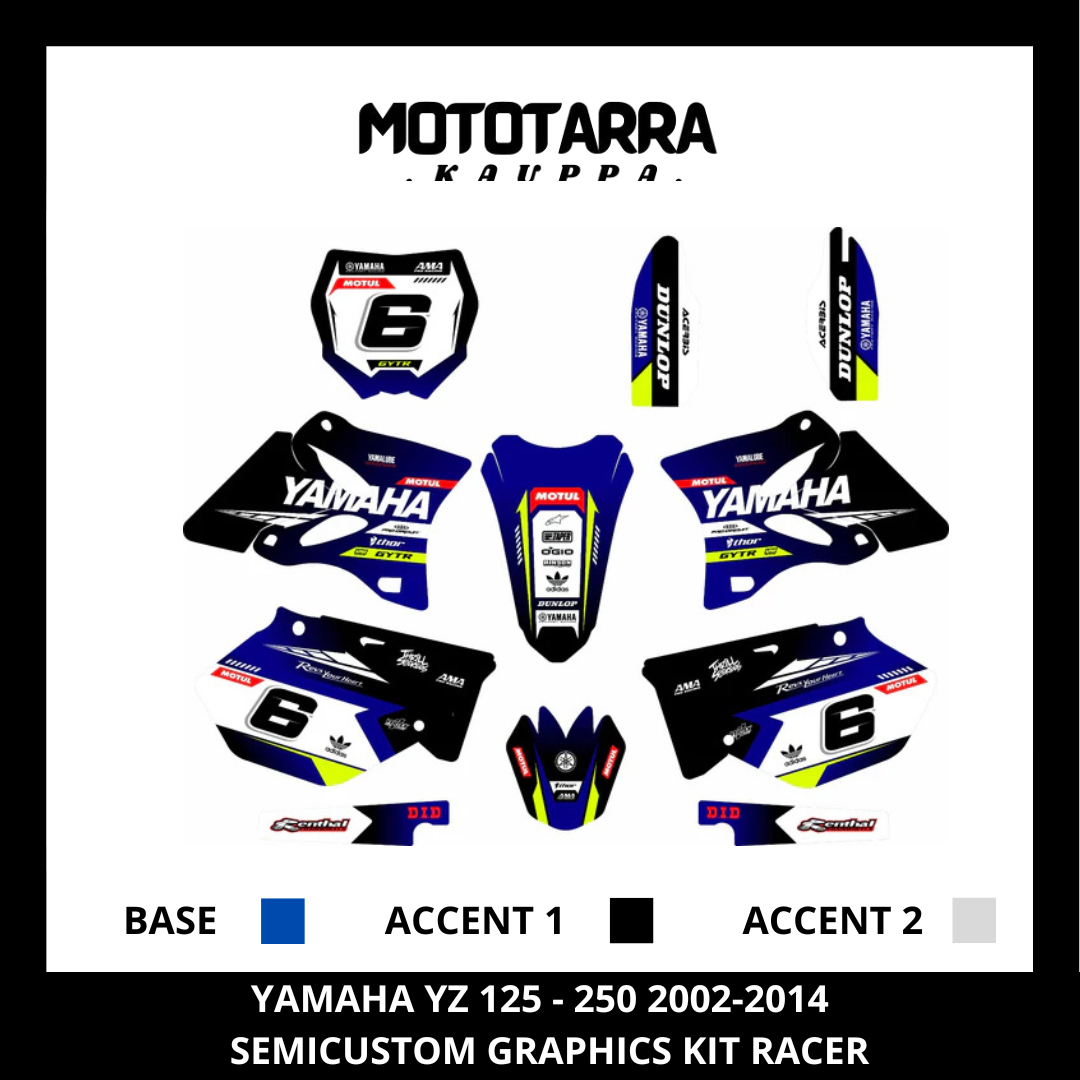 Yamaha YZ 125-250 2002-2014 RACER Tarrasarja