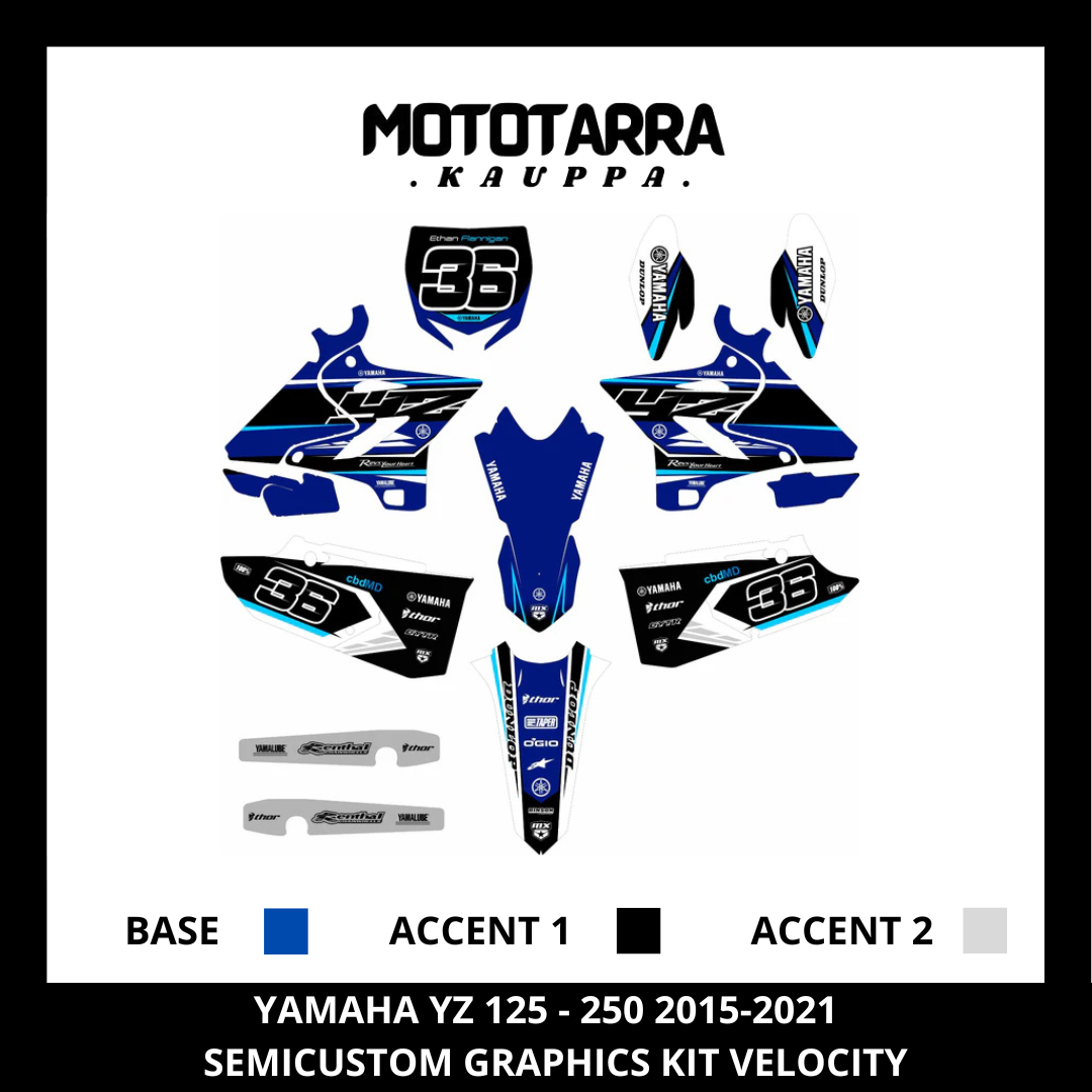 Yamaha YZ 125-250 2015-2021 VELOCITY Tarrasarja