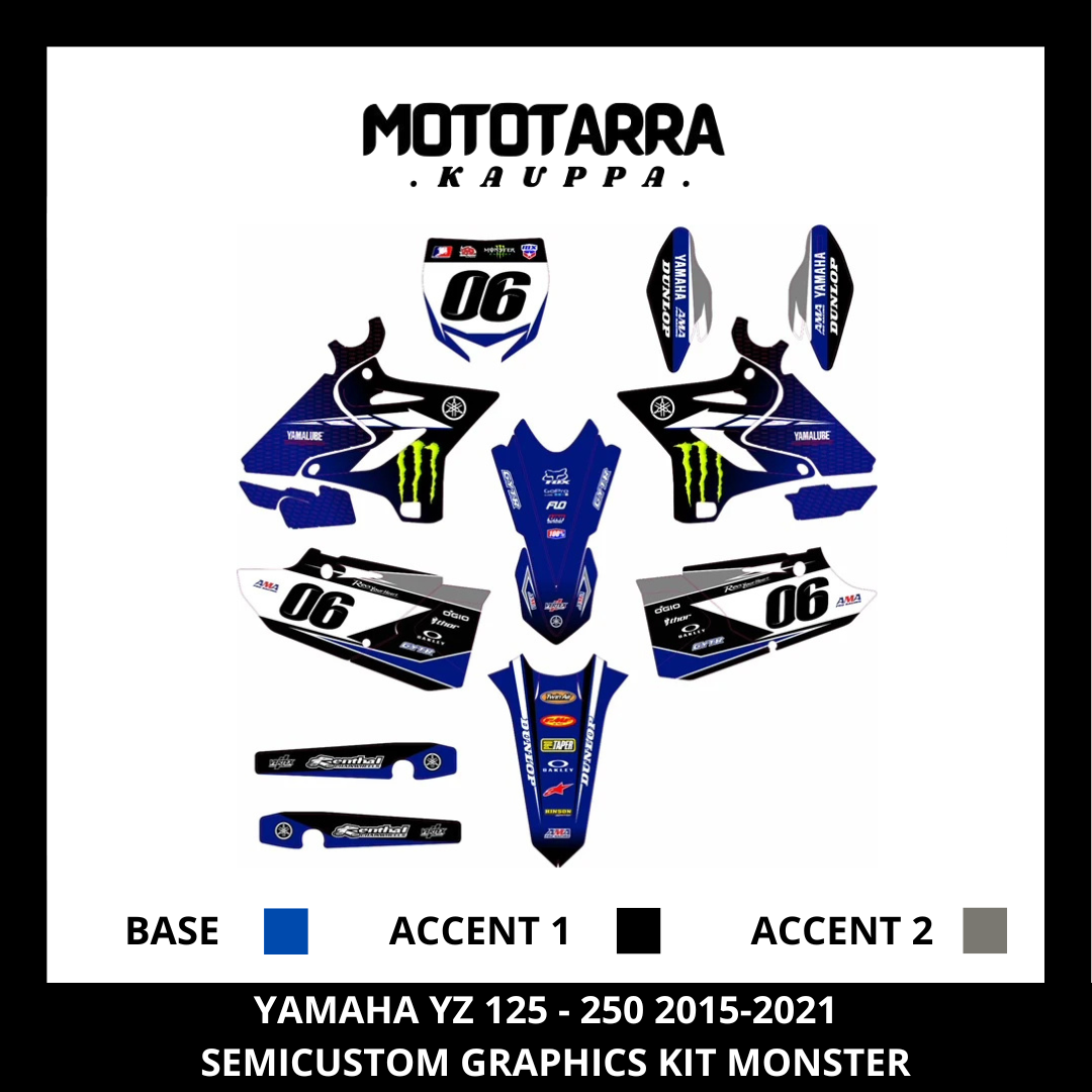 Yamaha YZ 125-250 2015-2021 MONSTER Tarrasarja