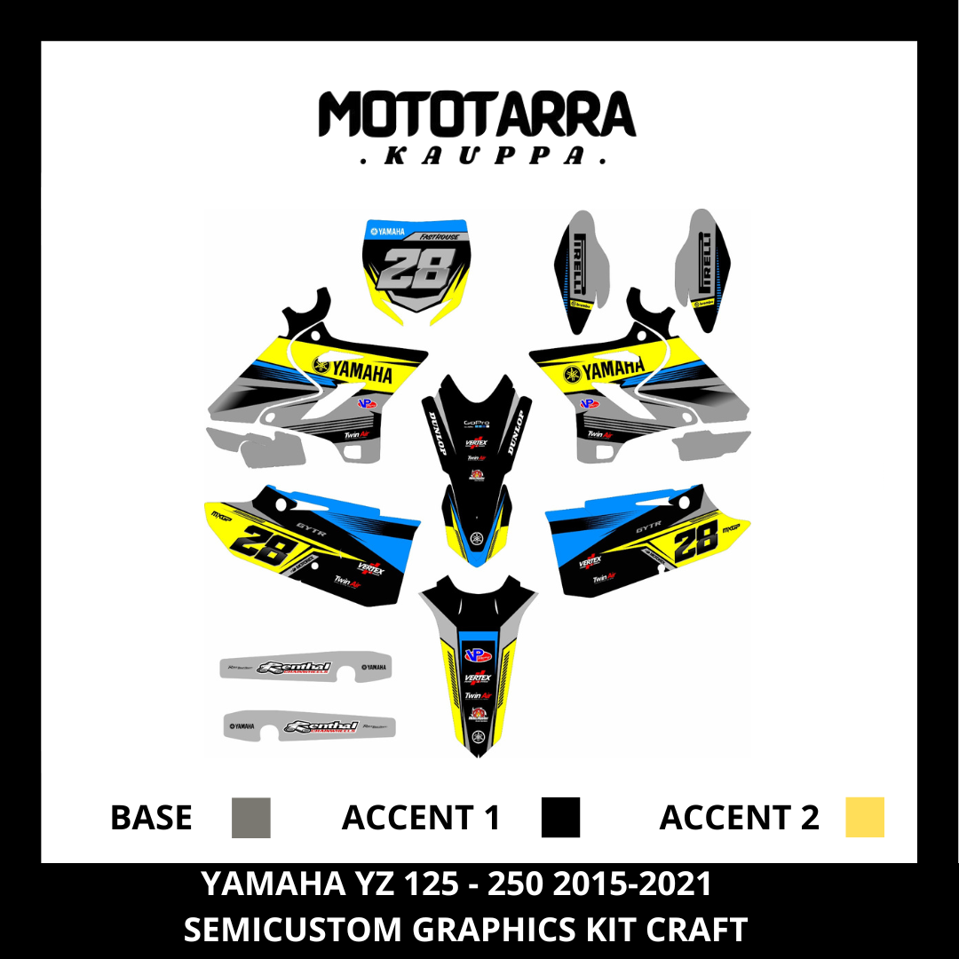 Yamaha YZ 125-250 2015-2021 CRAFT Tarrasarja