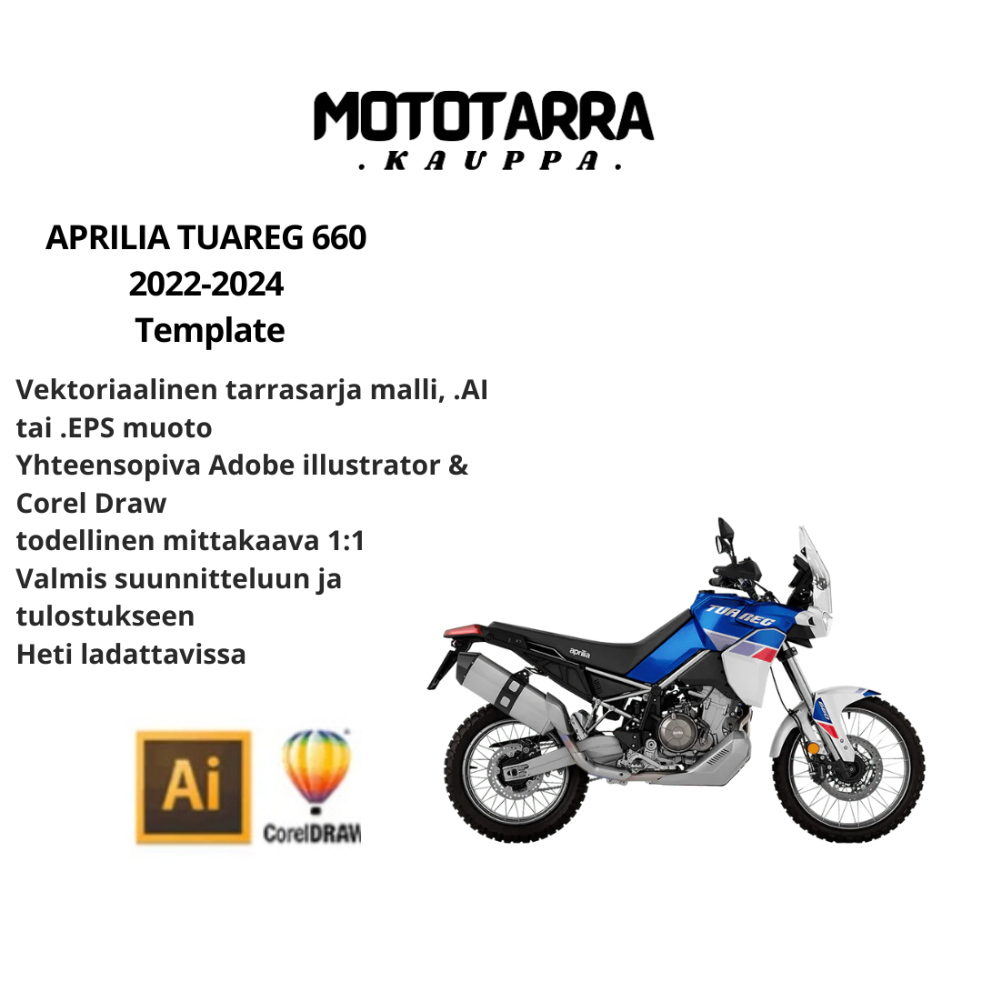 APRILIA TUAREG 660 2022-2024 graphics Template