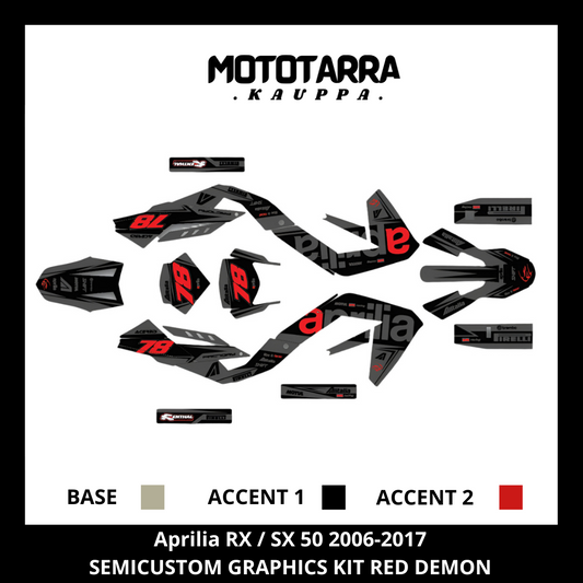 Aprilia RX / SX 50 2006-2017 RED DEMON Tarrasarja