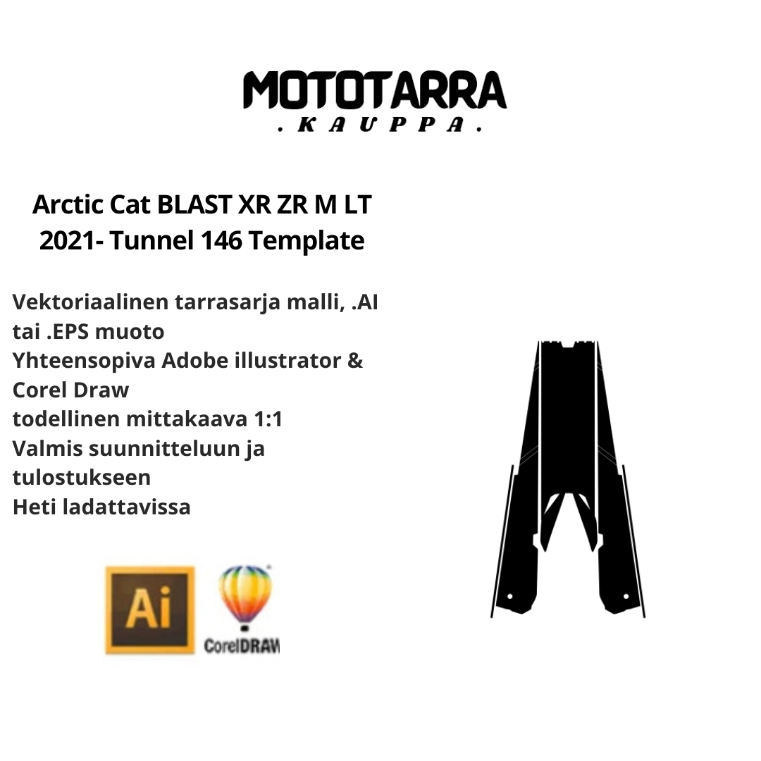 Arctic Cat BLAST XR ZR M LT 2021- Tunnel 146 Template