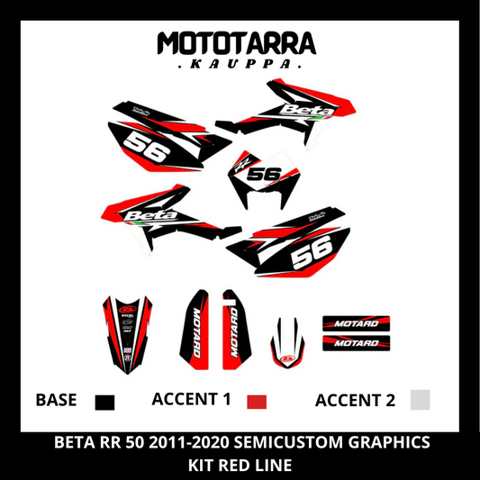 Beta RR 50 red 2011-2020 Graphic kit