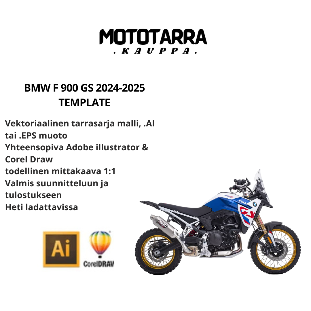 BMW F 900 GS 2024-2025 graphics Template