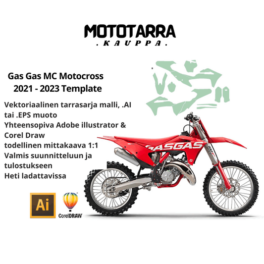 Gas Gas MC Motocross 2021 2022 2023 Template