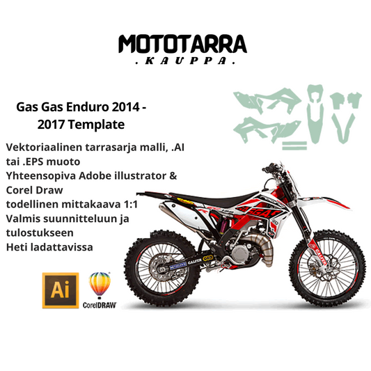 Gas Gas Enduro MX Motocross 2014 2015 2016 2017 Tarrasarja Template