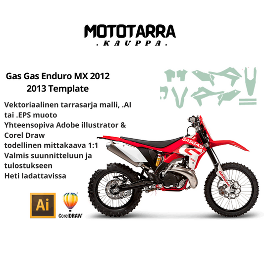 Gas Gas Enduro MX Motocross 2012 2013 Tarrasarja Template