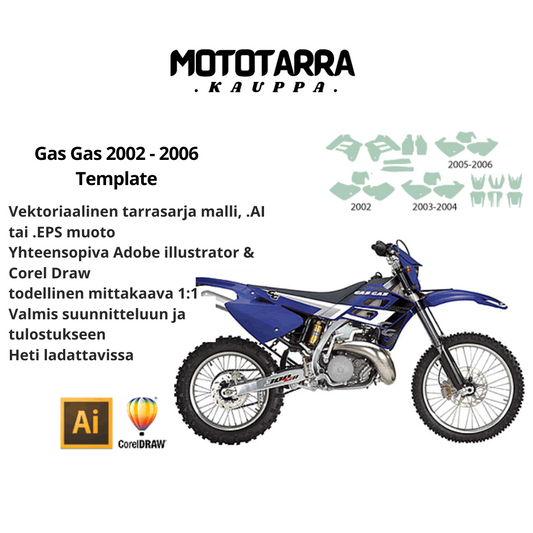 Gas Gas Enduro MX Motocross 2002 2003 2004 2005 2006 Tarrasarja Template