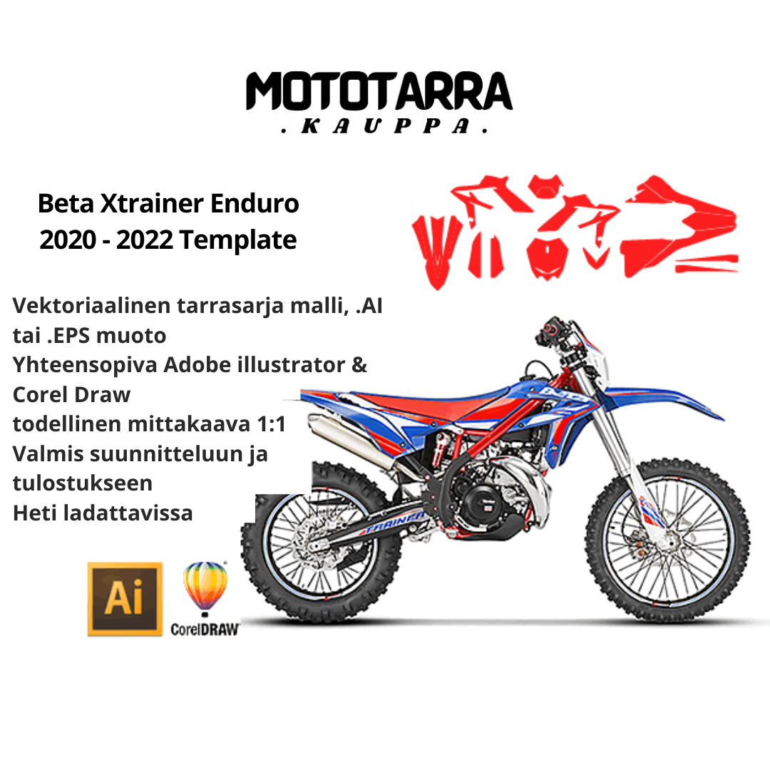 Beta Xtrainer Enduro 2020 2021 2022 tarrasarja Template