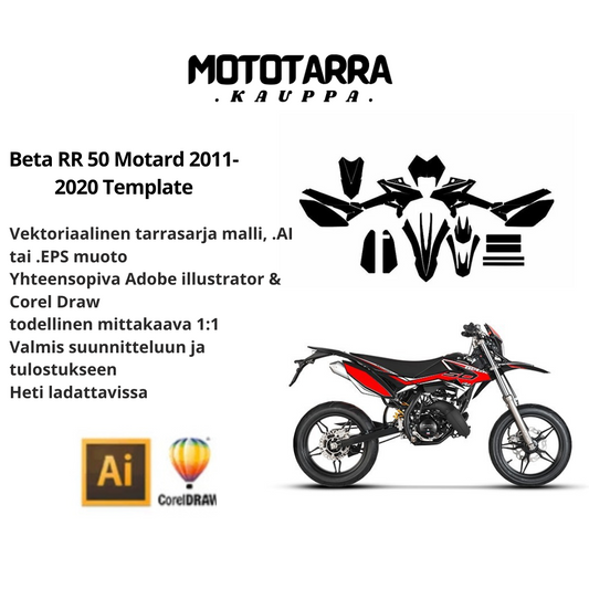 Beta RR 50 Motard 2011-2020 file / template