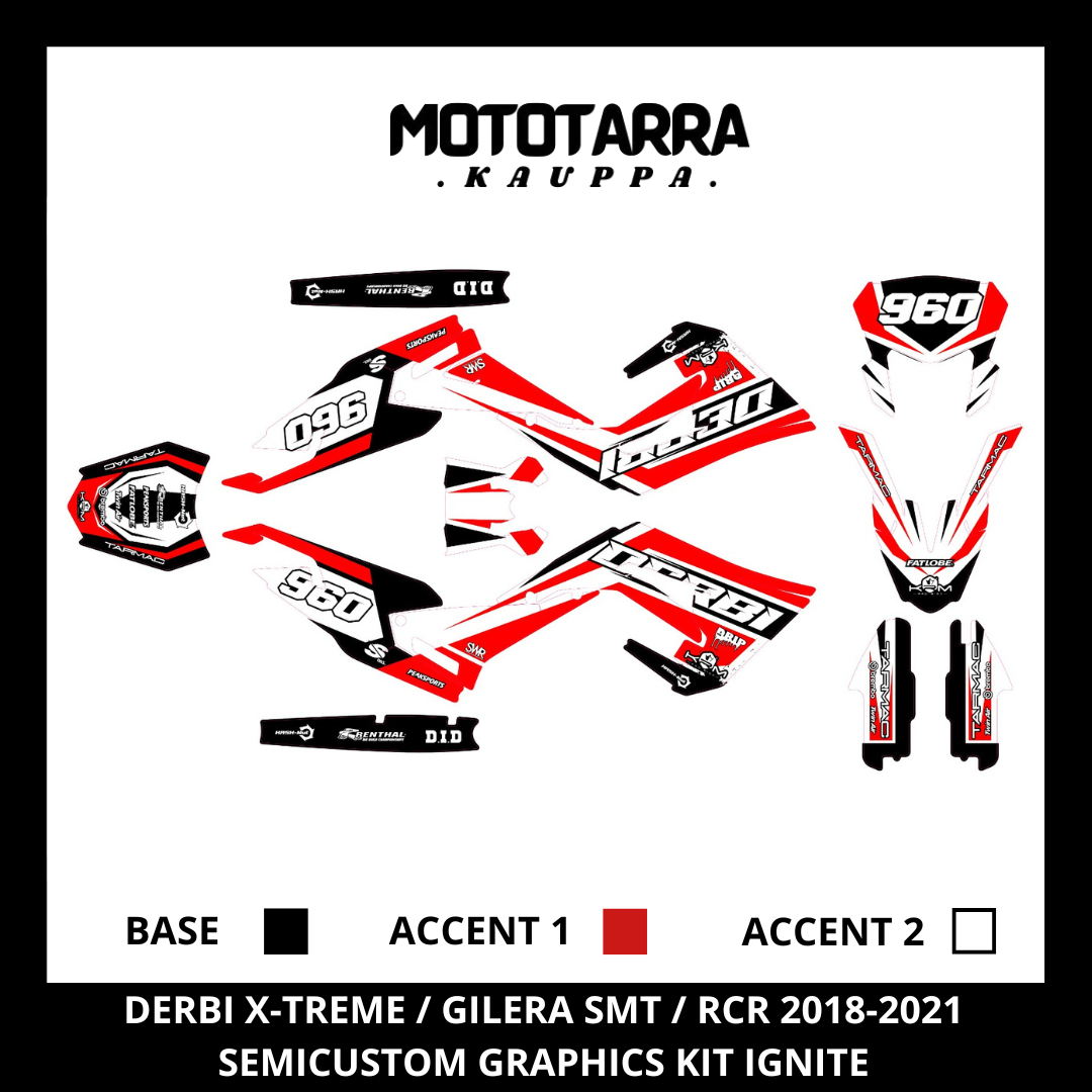 Derbi X-treme / Gilera SMT / RCR 2018-2021 IGNITE Tarrasarja