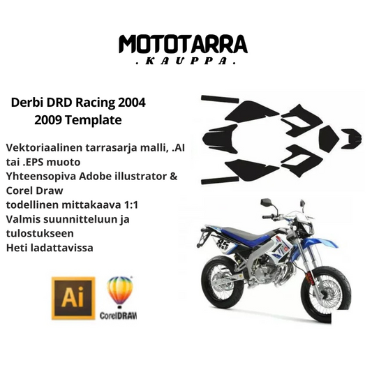 Derbi DRD Racing 2004 2005 2006 2007 2008 2009 Template