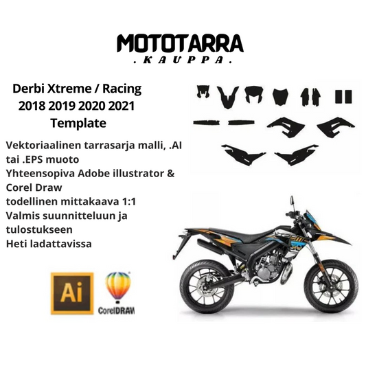 Derbi Xtreme / Racing 2018 2019 2020 2021 Template