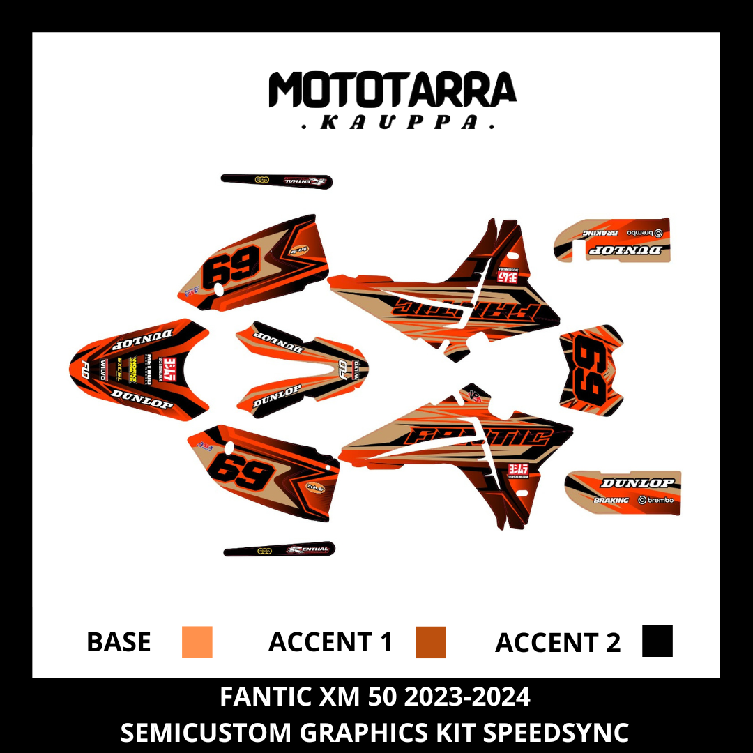 Fantic XM 50cc 2023-2024 SPEEDSYNC Tarrasarja