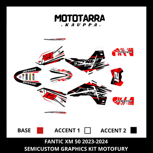 Fantic XM 50cc 2023-2024 MOTOFURY Tarrasarja