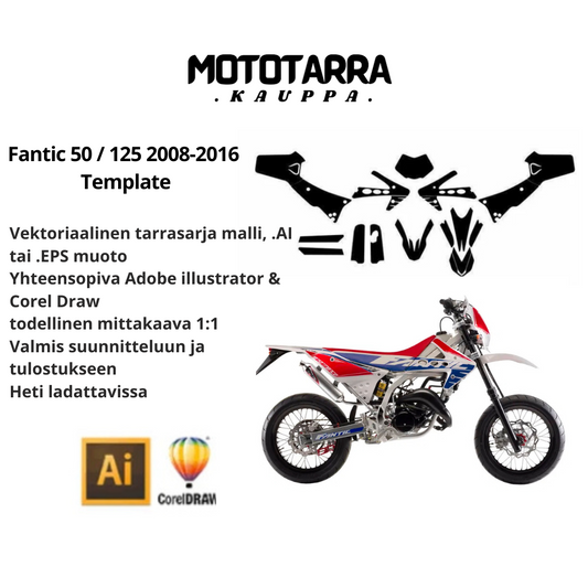 Fantic 50 / 125 2008-2016 Template file