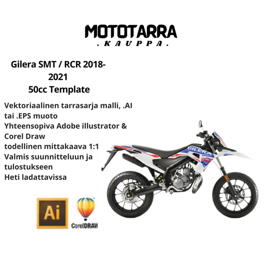 Gilera SMT / RCR 2018-2021  50cc graphics Template