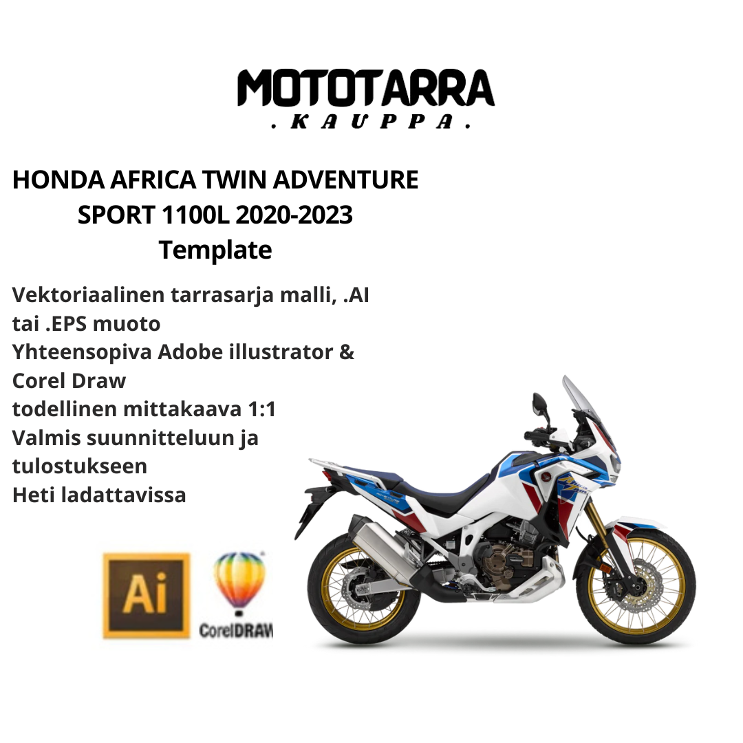 HONDA AFRICA TWIN ADVENTURE SPORT 1100L 2020-2023 Template