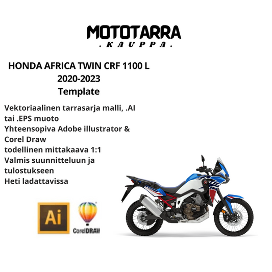 HONDA AFRICA TWIN CRF 1100 L 2020-2023 Template