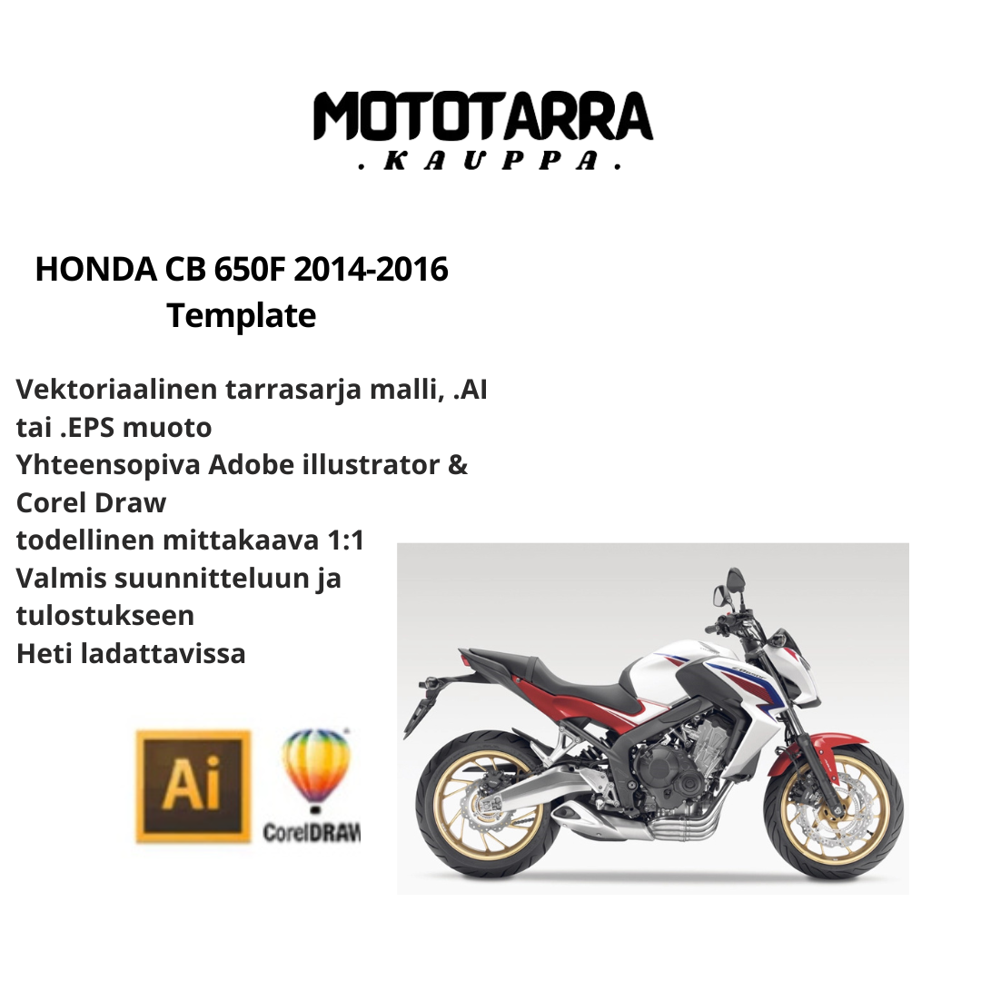 HONDA CB 650F 2014-2016 Template