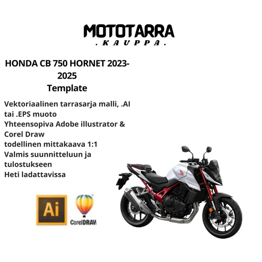 HONDA CB 750 HORNET 2023-2025 Template