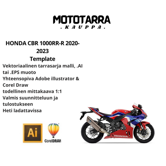 HONDA CBR 1000RR-R 2020-2023 Template