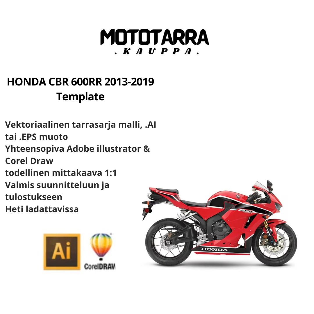 HONDA CBR 600RR 2013-2019 Template