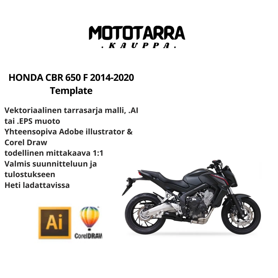 HONDA CBR 650 F 2014-2020 Template